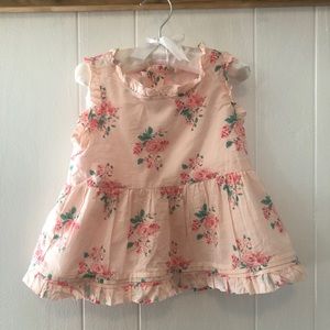 Janie and Jack Peplum Rose Top